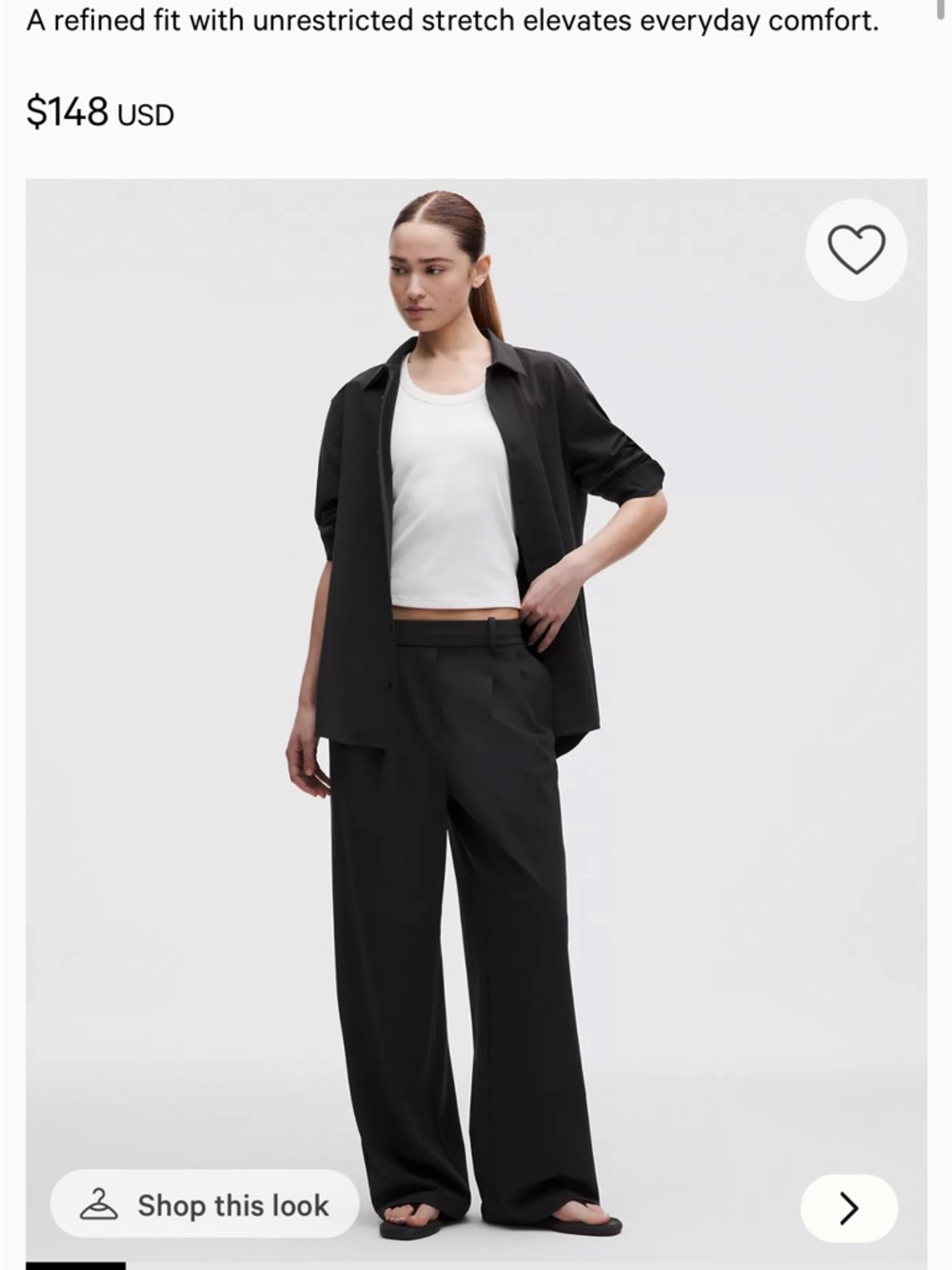 Lululemon Daydrift Trousers Wide Leg XS